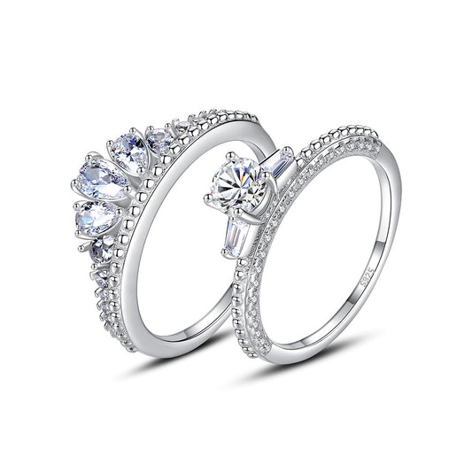 925 Sterling Silver Rings Fashion Jewelry Gift for Women Girls