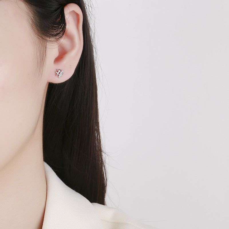 925 Sterling Silver Screw Back Stud Earrings