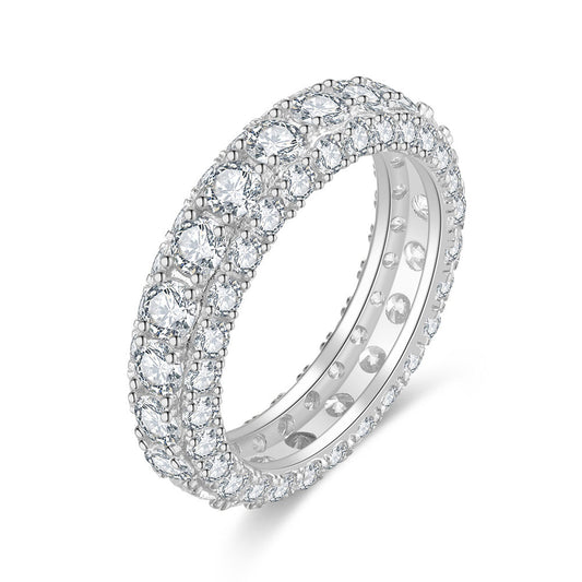925 Sterling Silver Tennis Ring