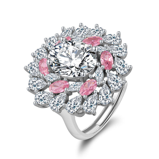 925 Sterling Silver Zircon Ring