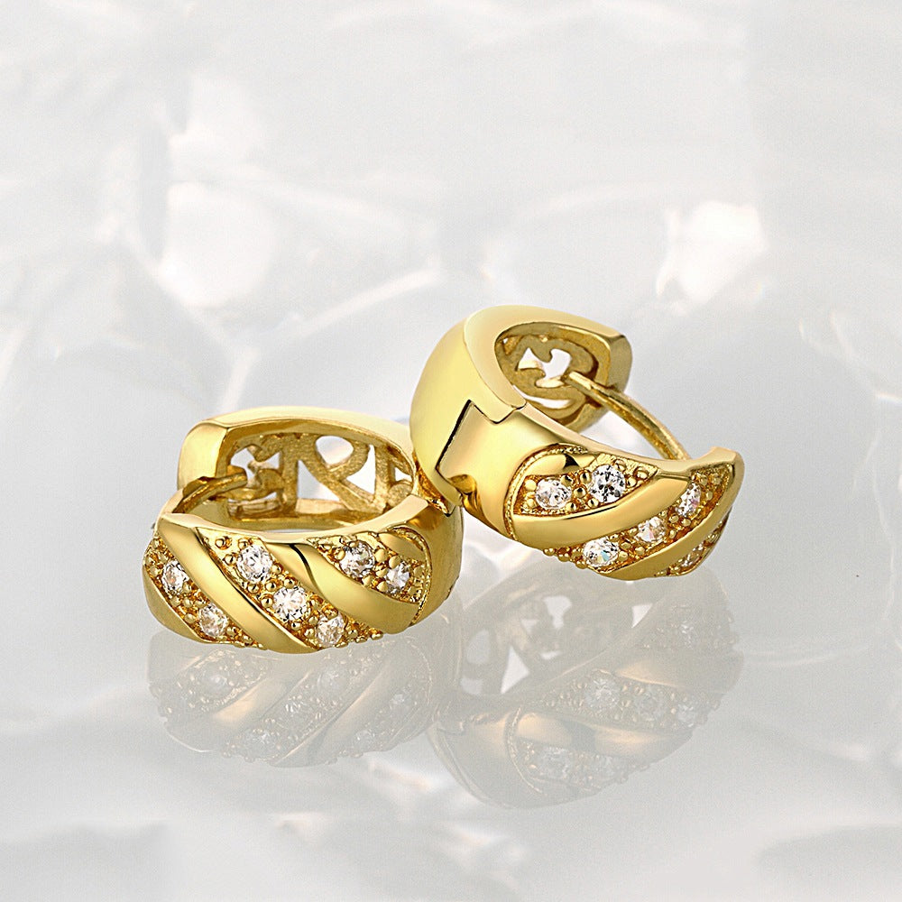 Brass With Plated Fashion Jewelry Earrings