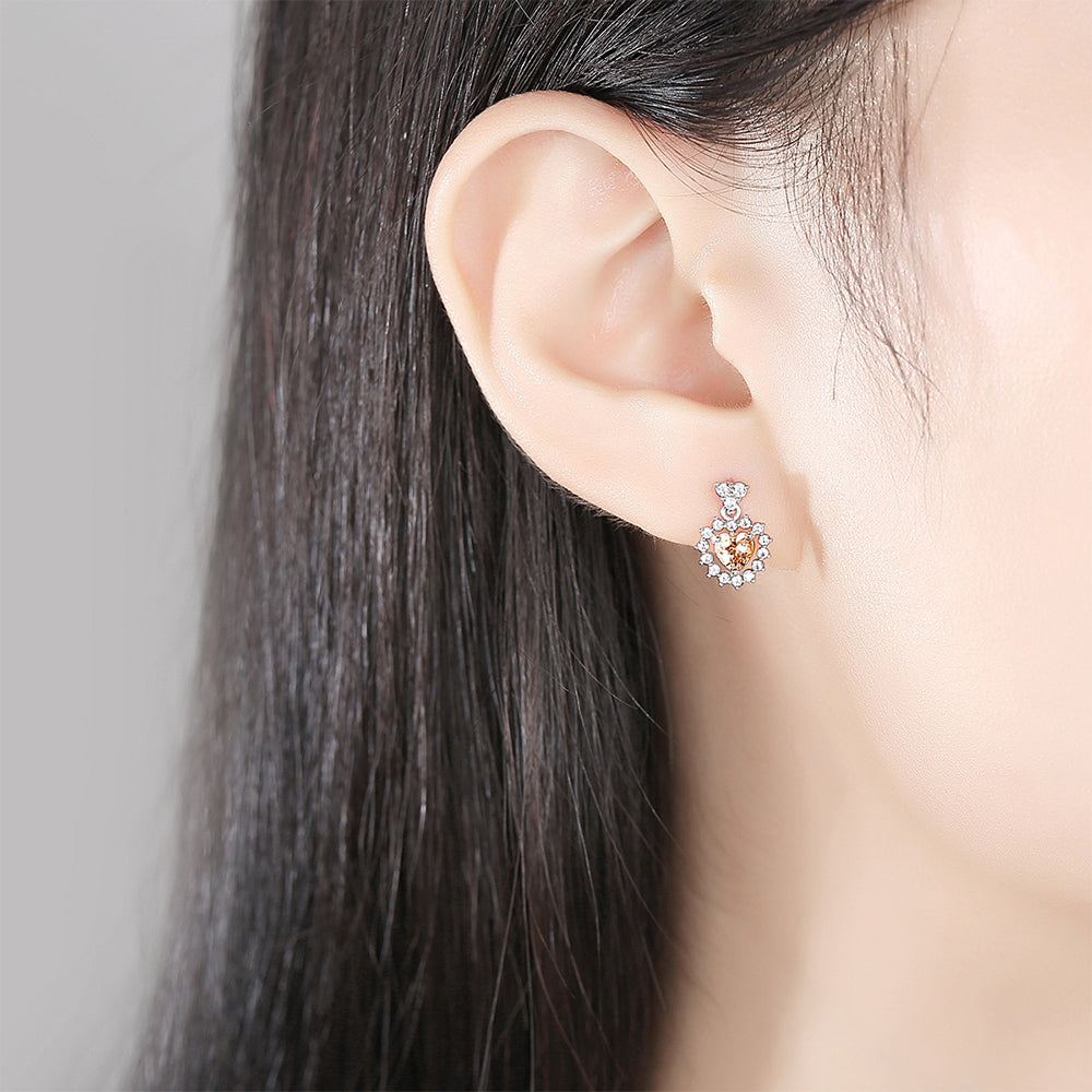 925 Sterling Silver Earrings Fashion Jewelry Gift for Women Girls