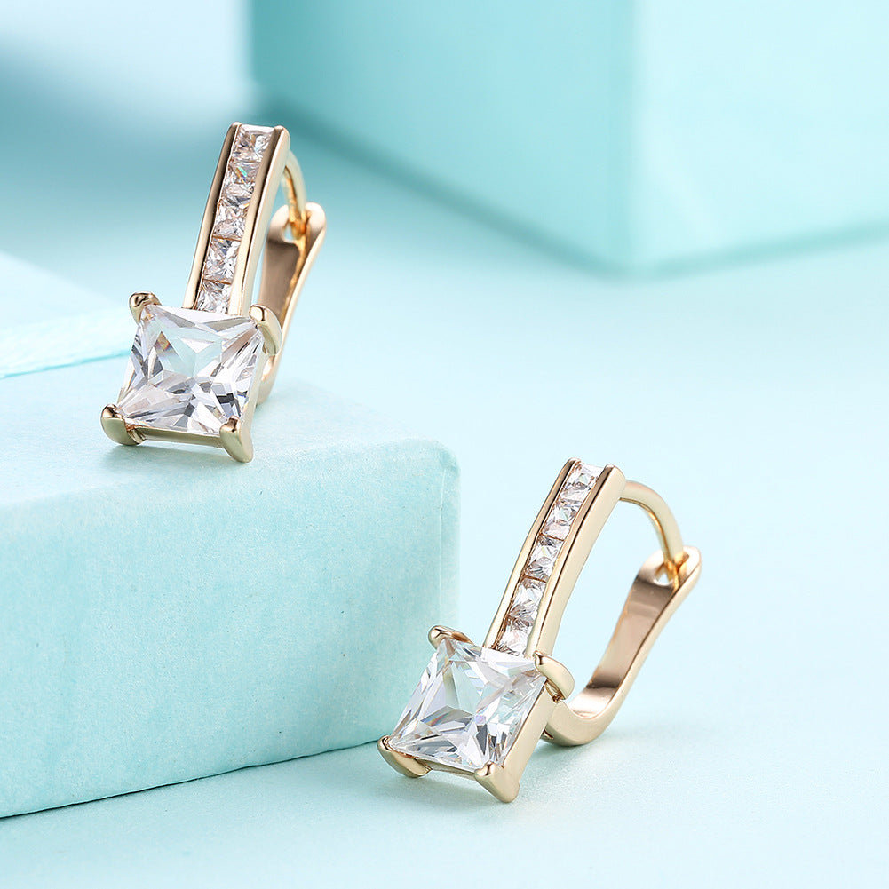 Brass With Plated Fashion Jewelry Earrings