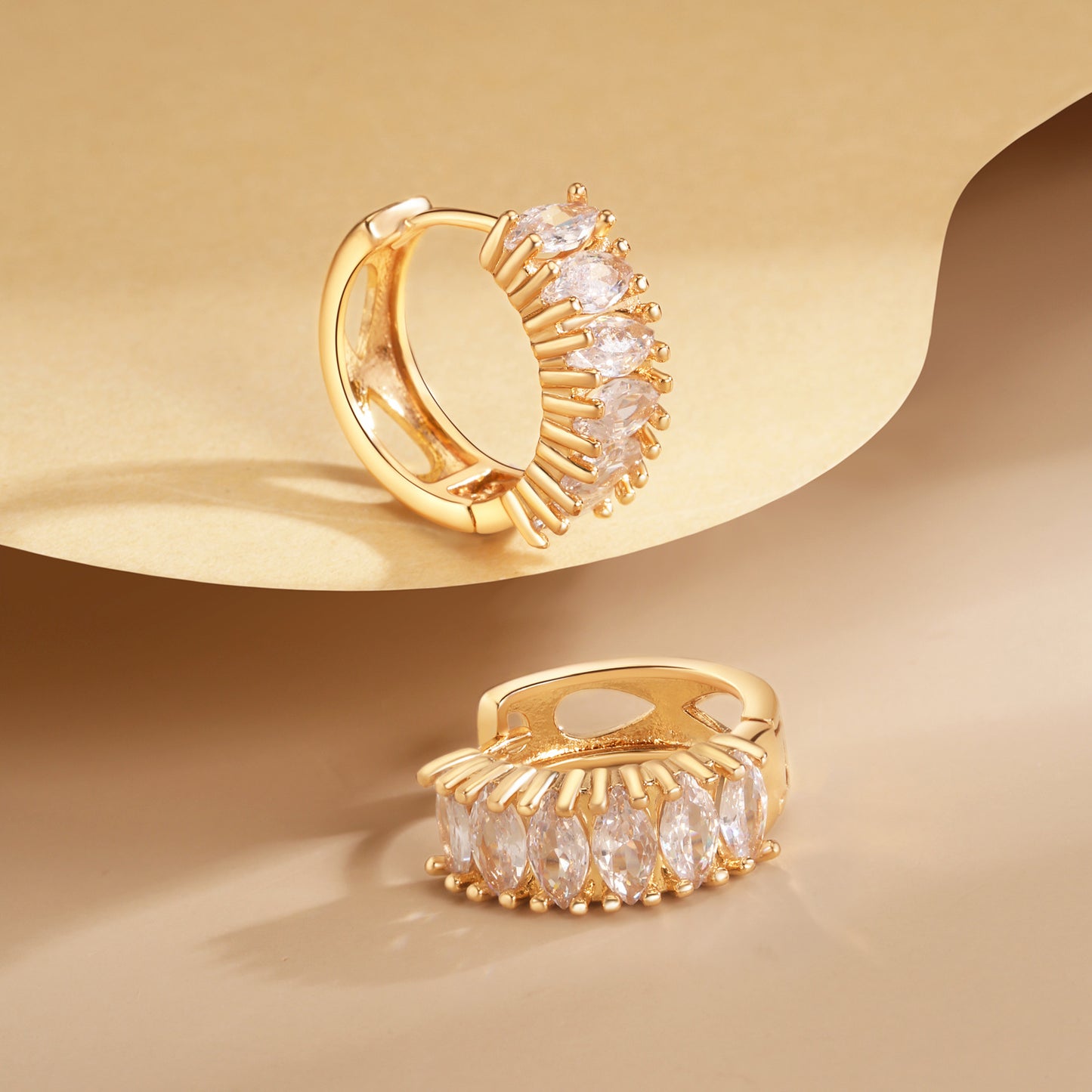 Brass With Plated Fashion Jewelry Earrings