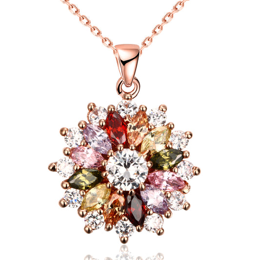 Brass With Plated Fashion Jewelry Necklace