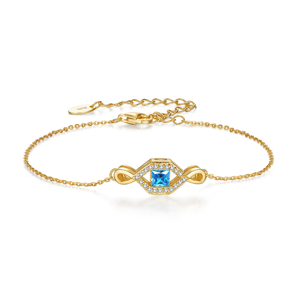 925 Sterling Silver Infinity Bracelet