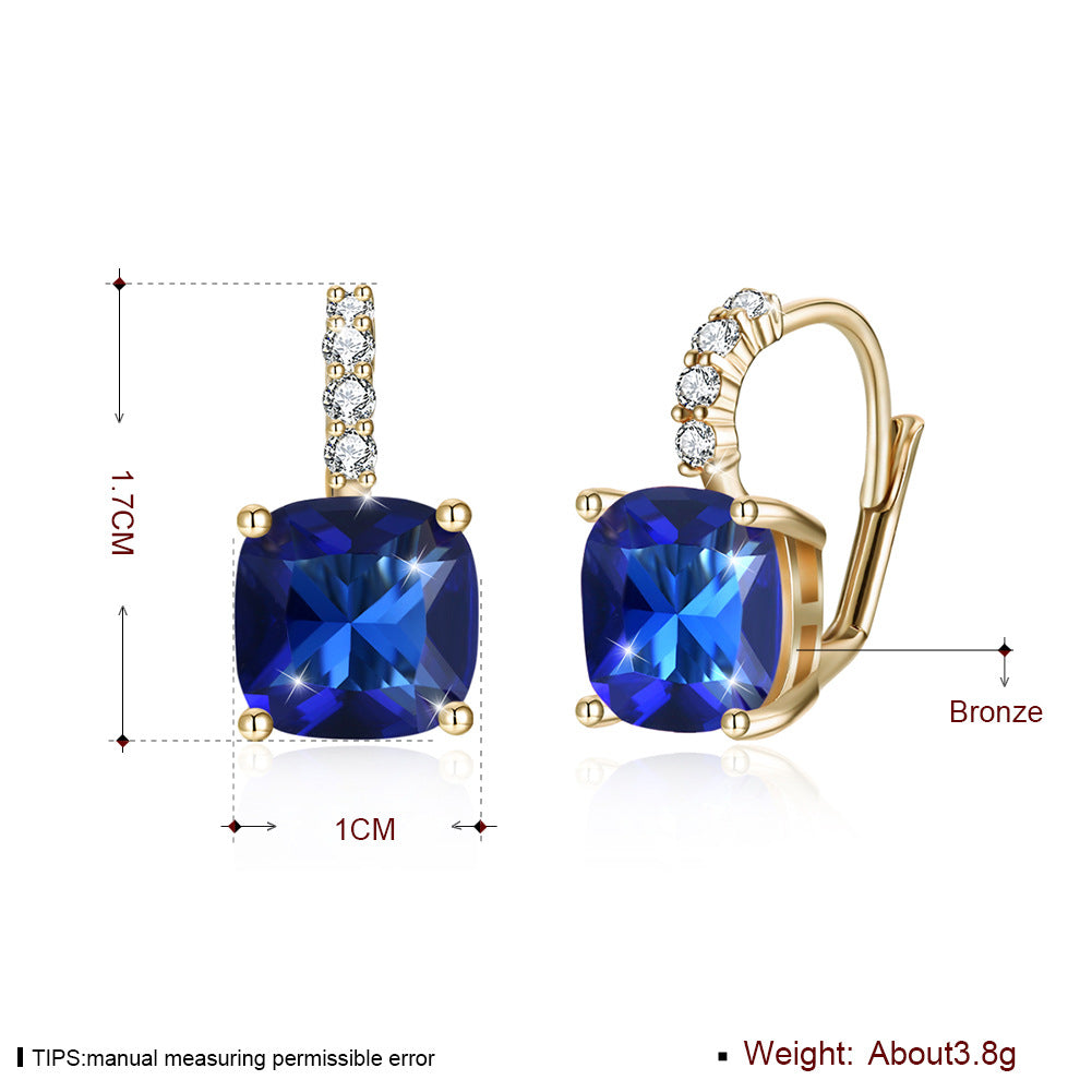 Brass With Plated Fashion Jewelry Earrings
