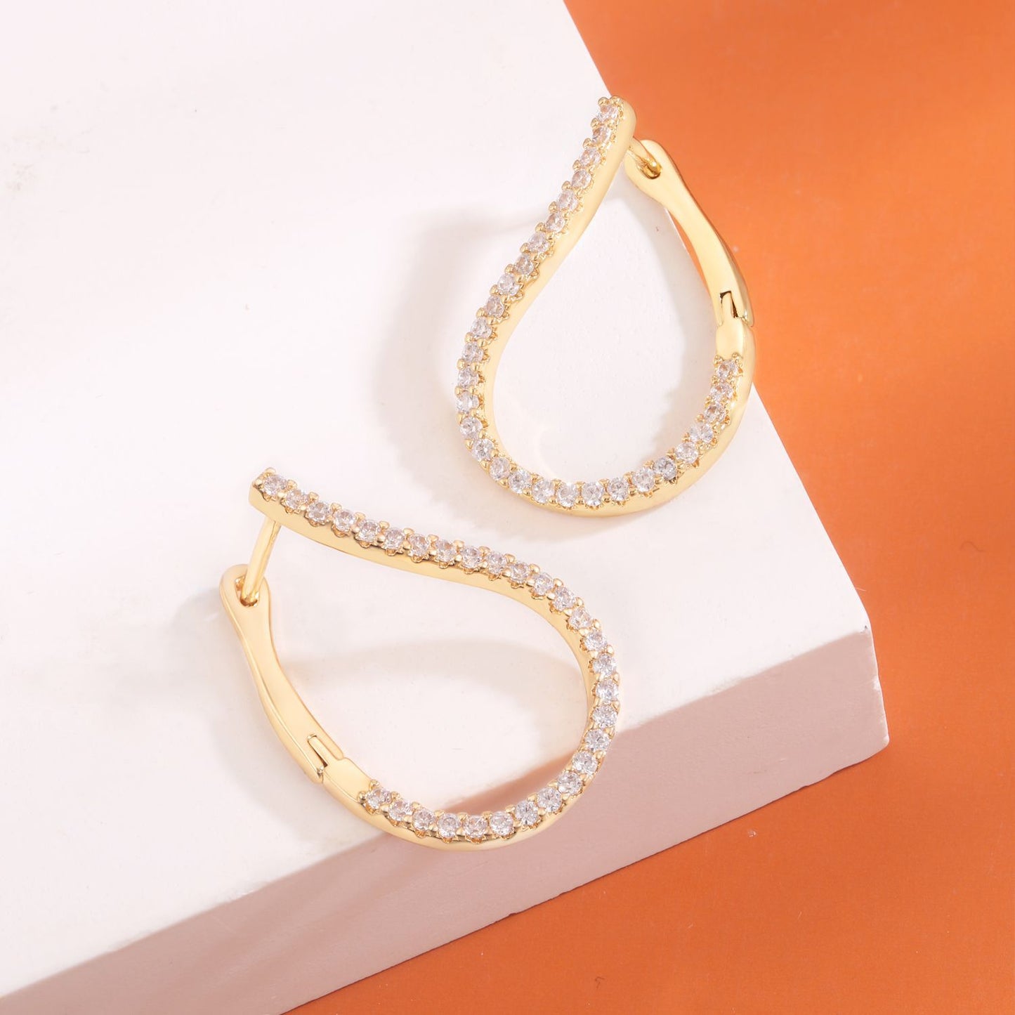 Brass With Plated Fashion Jewelry Earrings