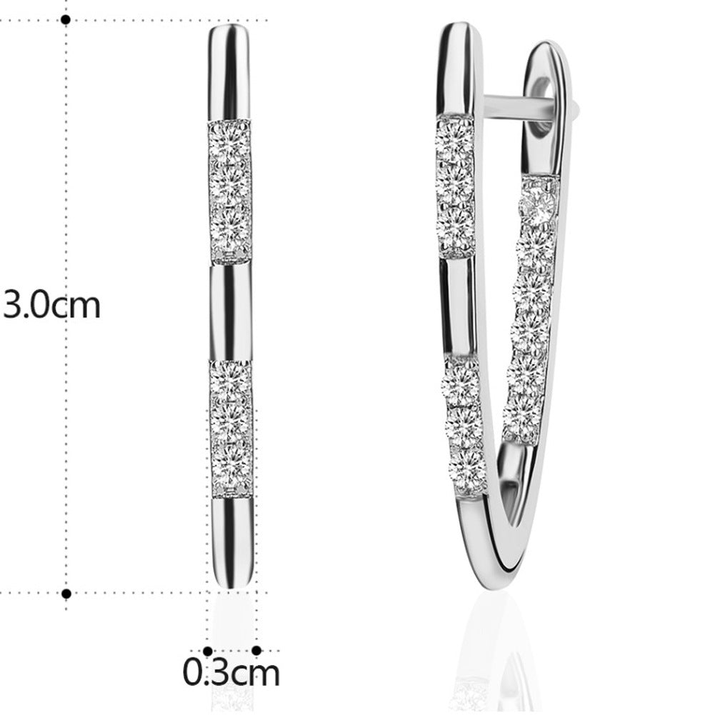 Brass With Plated Fashion Jewelry Earrings
