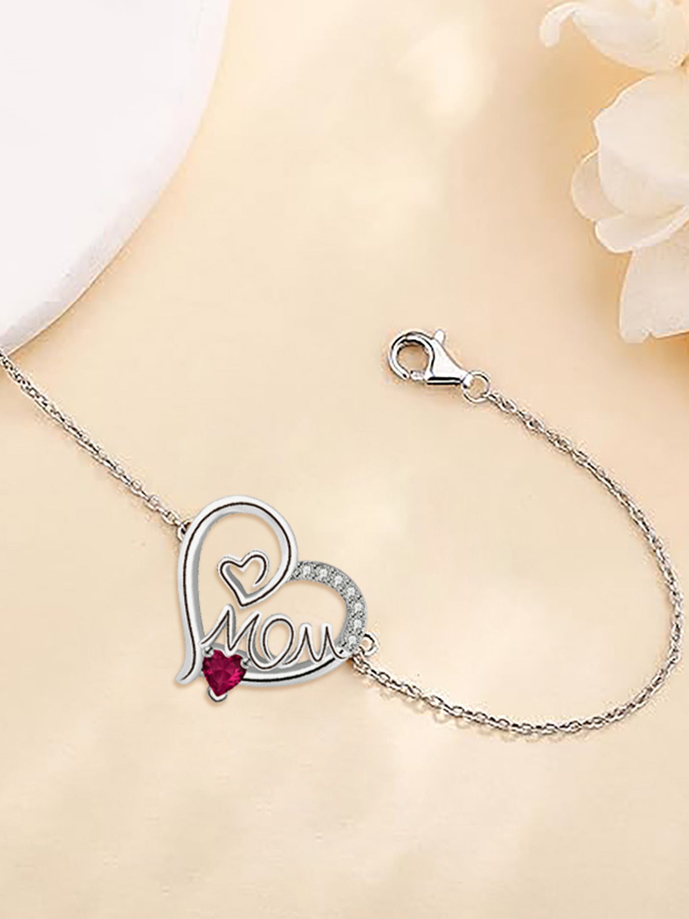 Heart Charm Bracelet, Fashionable Jewelry for Women & Girls, Trendy All-match & Exquisite Jewelry for Birthday Gift