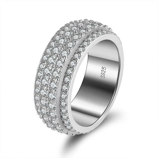 925 Sterling Silver Tennis Ring