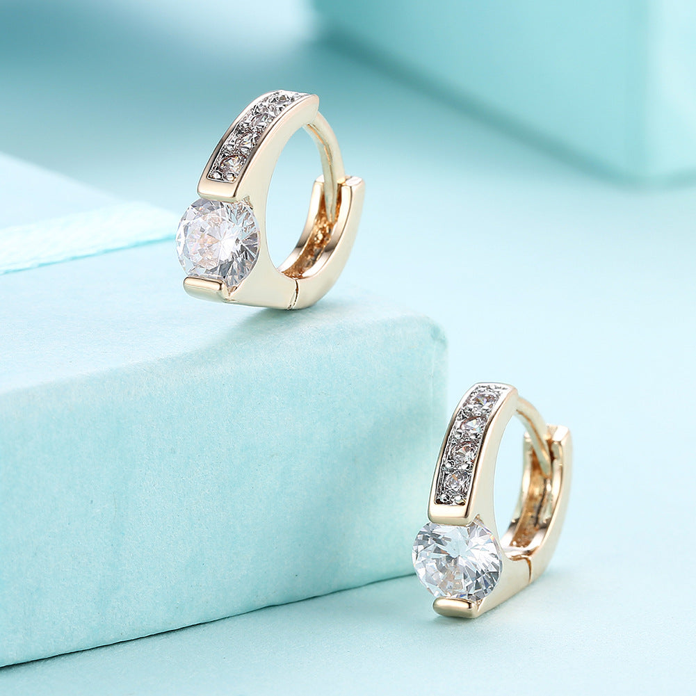 Brass With Plated Fashion Jewelry Earrings