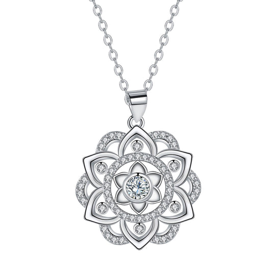 Copper With Silver Plated Knot Pendant Necklace
