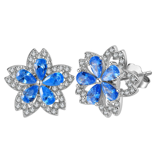 925 Sterling Silver Zircon Earrings