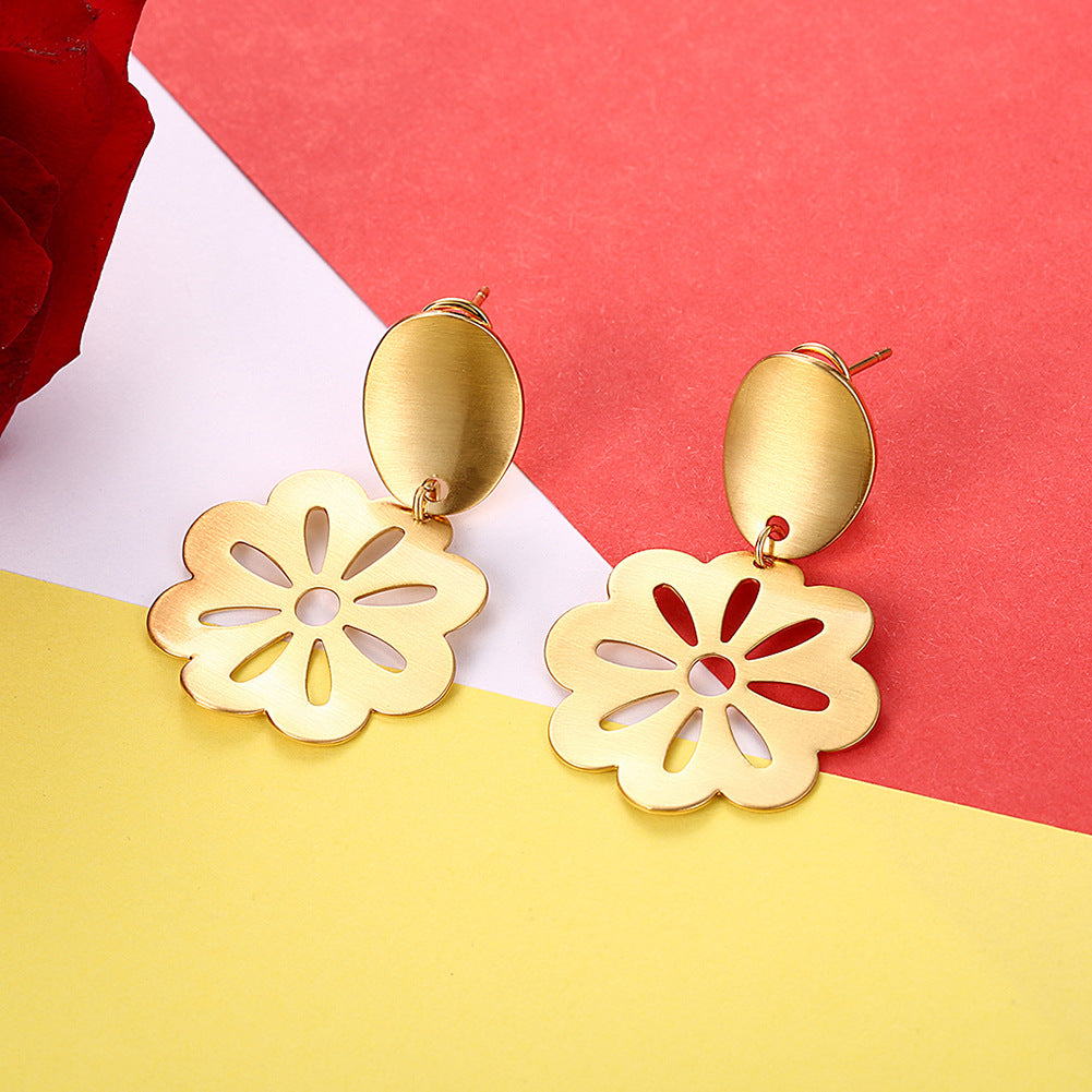 Brass With Plated Fashion Jewelry Earrings