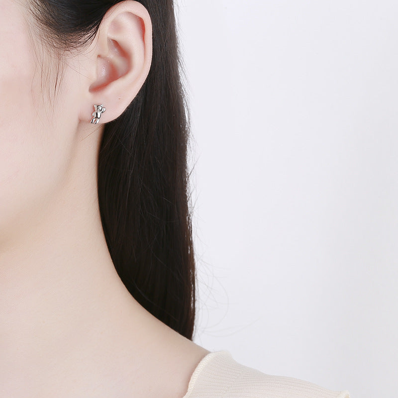 925 Sterling Silver Screw Back Stud Earrings