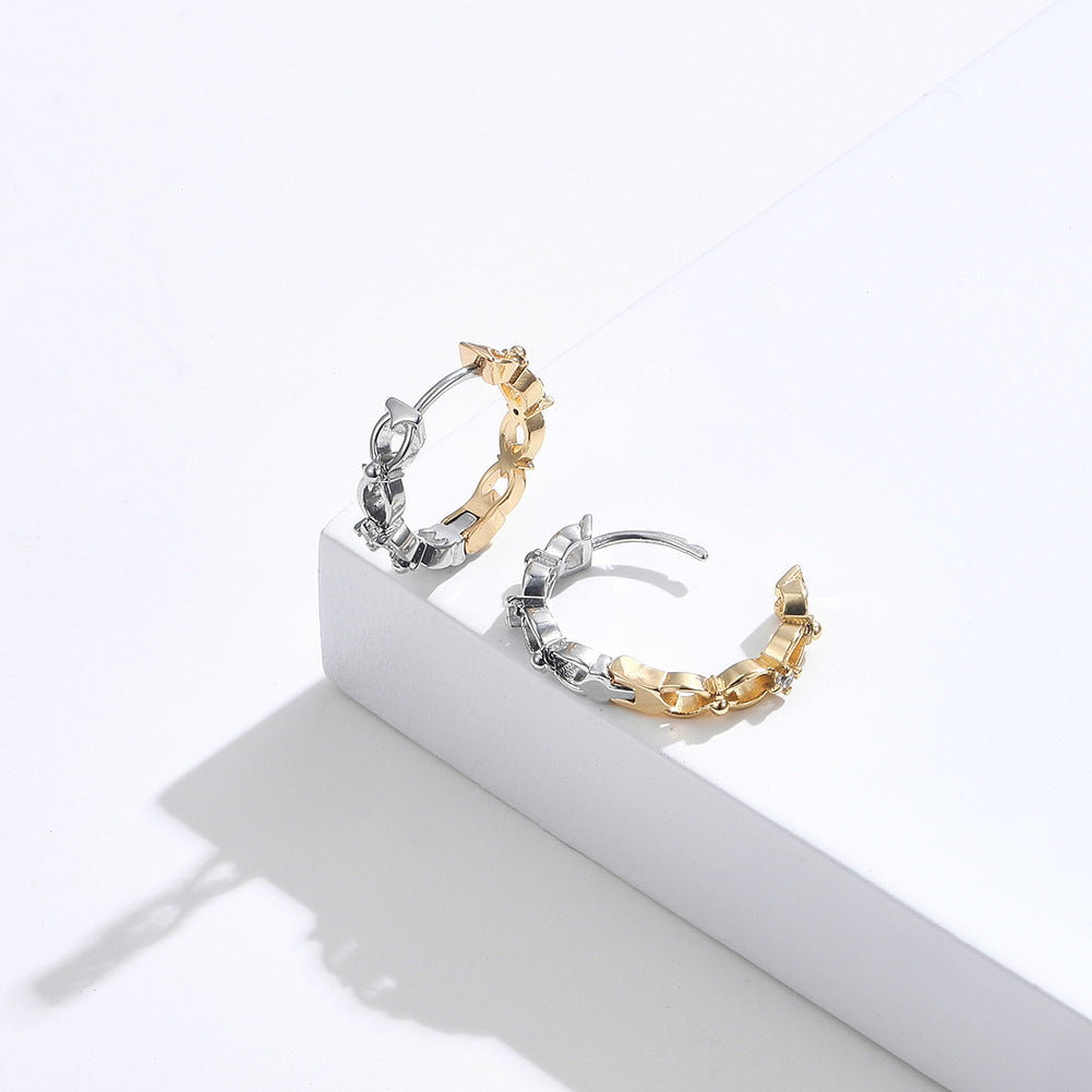 Brass With Plated Fashion Jewelry Earrings