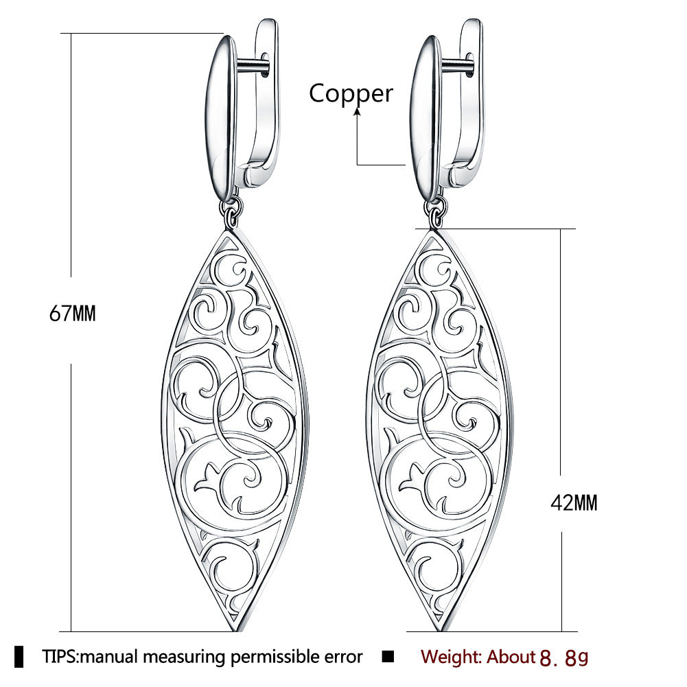 Brass With Plated Fashion Jewelry Earrings