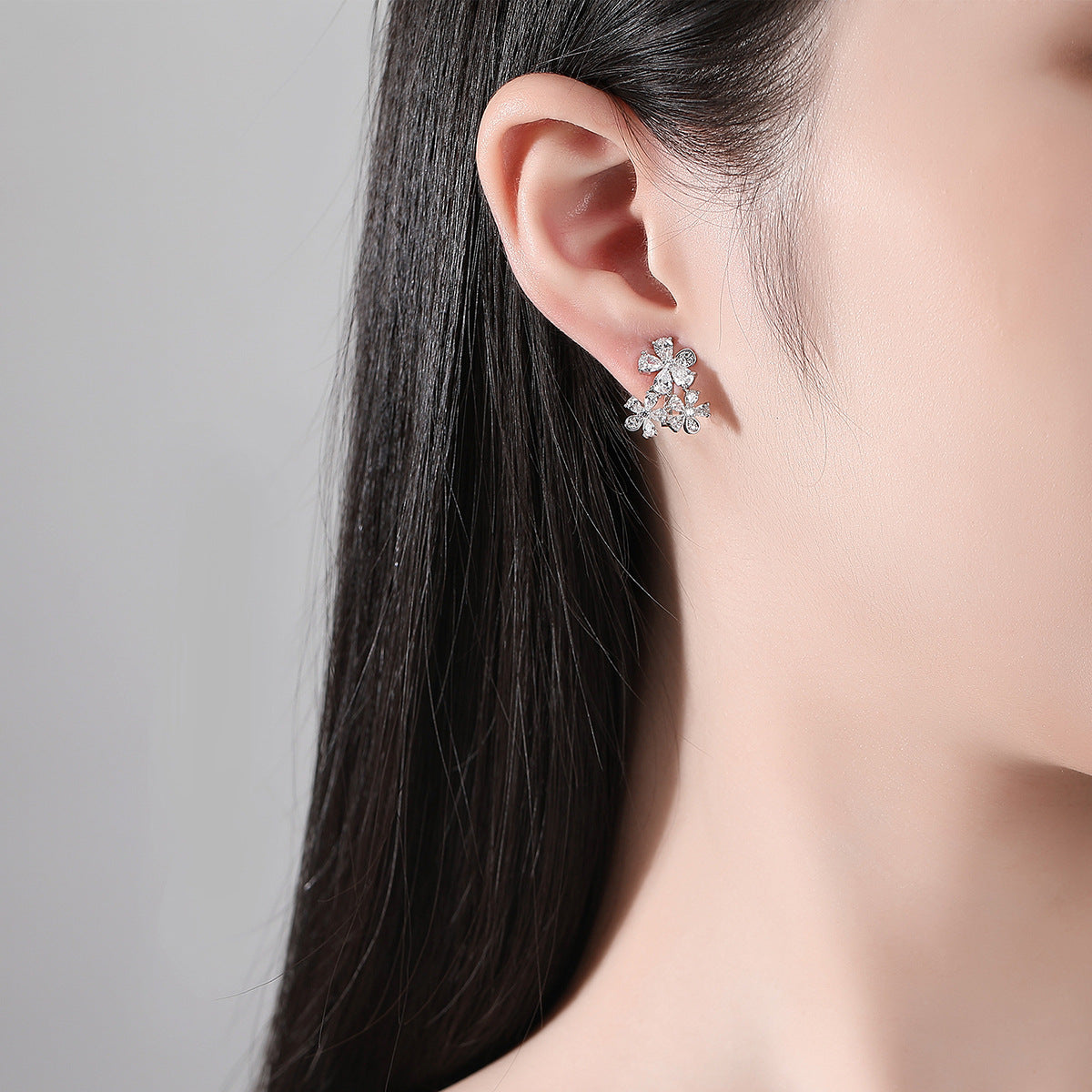 Copper With Gold Plated Fashion Jewelry Earrings