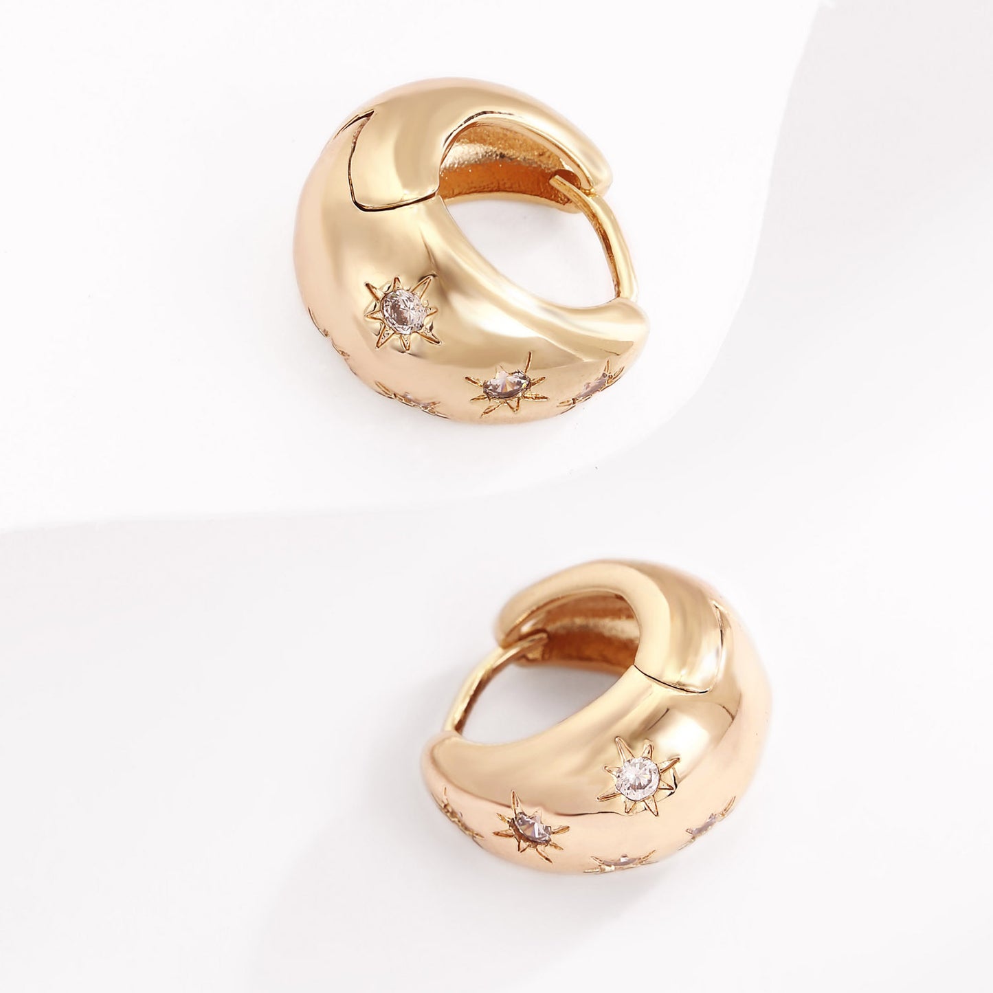 Brass With Plated Fashion Jewelry Earrings