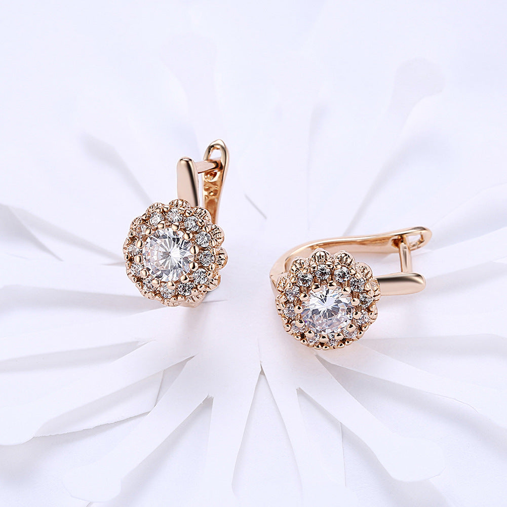 Brass With Plated Fashion Jewelry Earrings