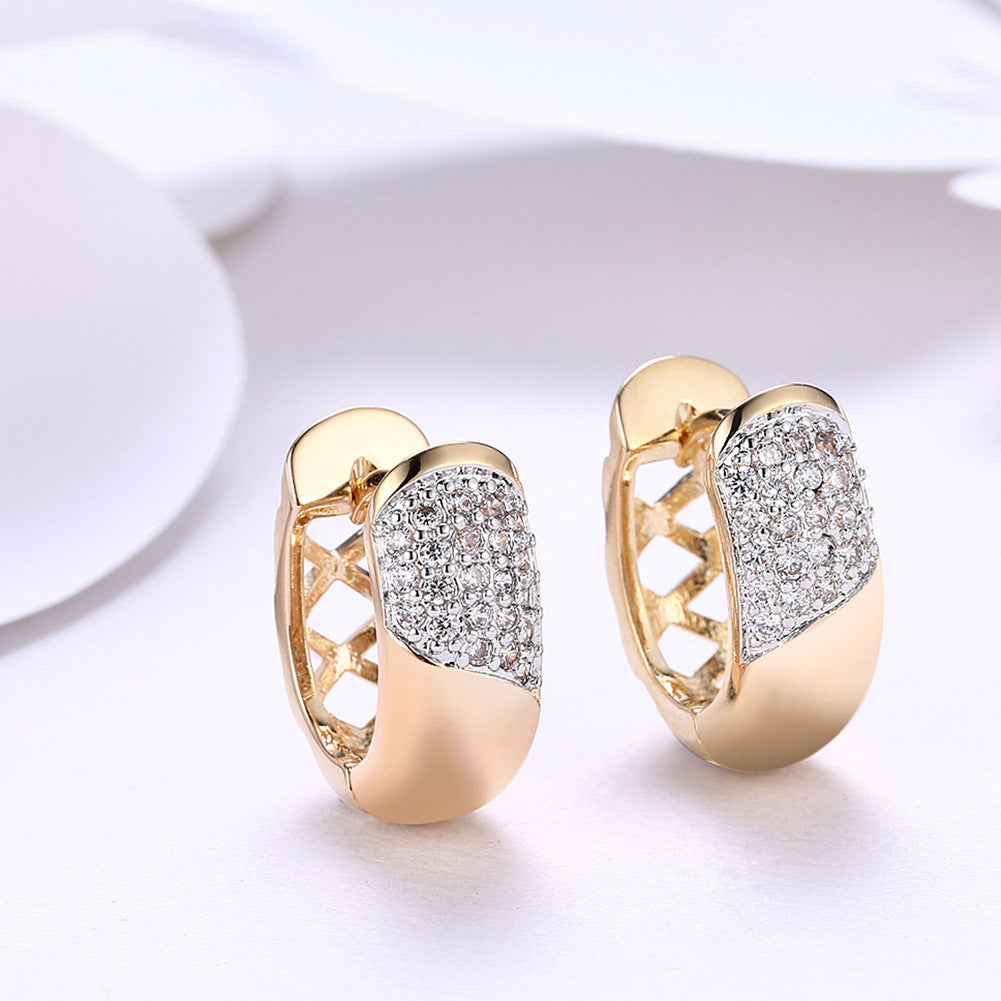 Brass With Plated Fashion Jewelry Earrings
