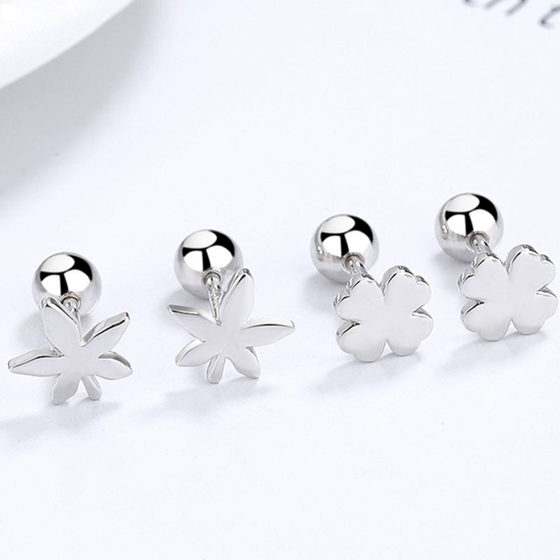 925 Sterling Silver Screwed Earrings