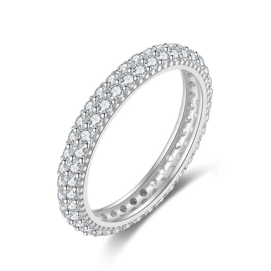 925 Sterling Silver Tennis Ring