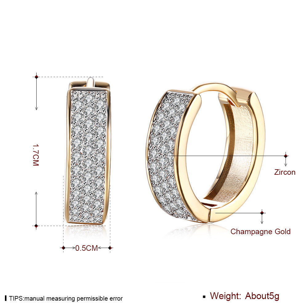 Brass With Plated Fashion Jewelry Earrings