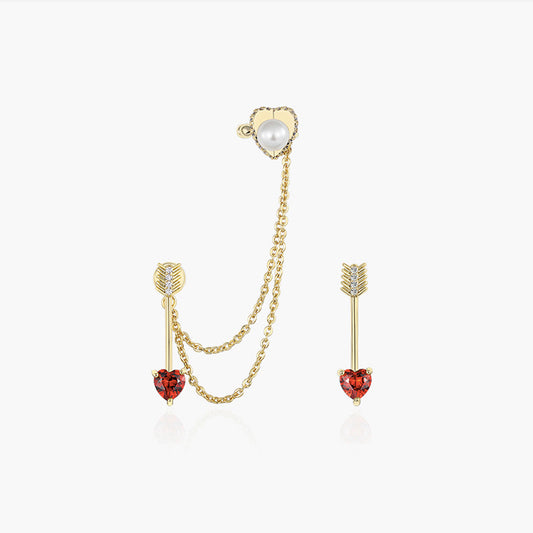 Brass With Plated Fashion Jewelry Earrings
