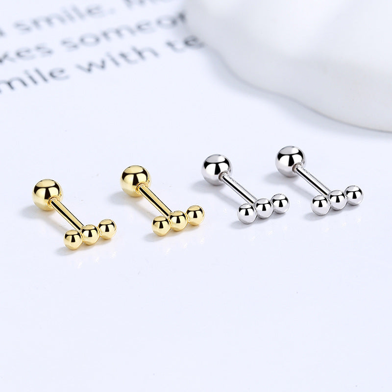 925 Sterling Silver Screwed Earrings