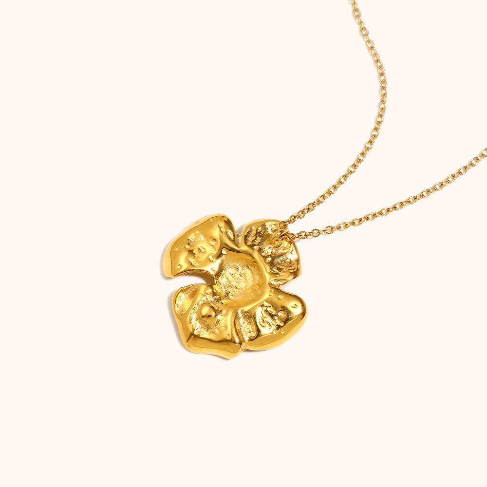 316L Stainless Steel Jewelry Fashion Flower Necklace Chain
