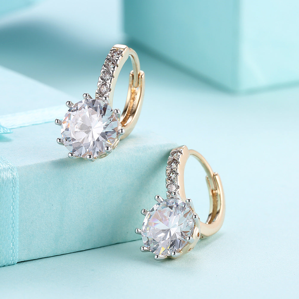 Brass With Plated Fashion Jewelry Earrings