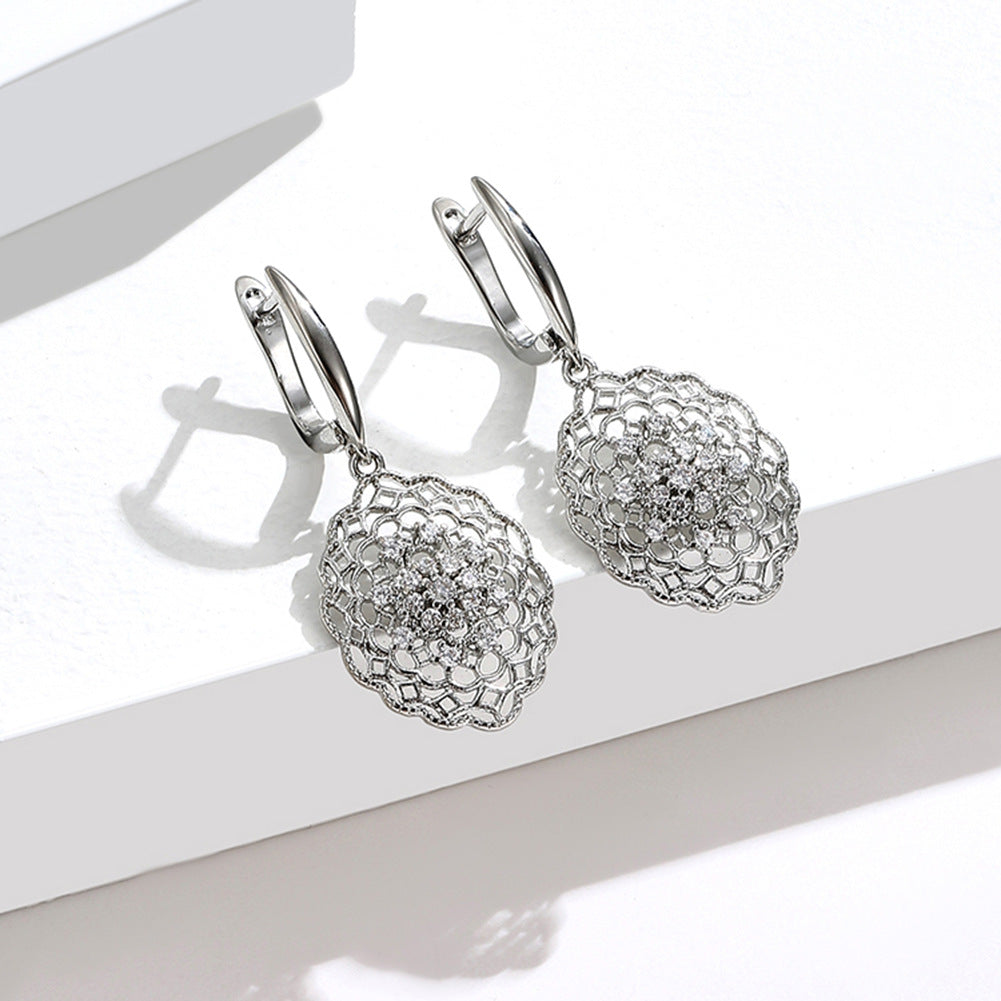 Brass With Plated Fashion Jewelry Earrings