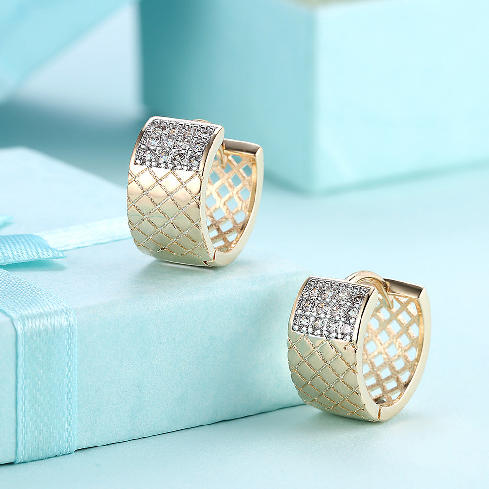 Brass With Plated Fashion Jewelry Earrings
