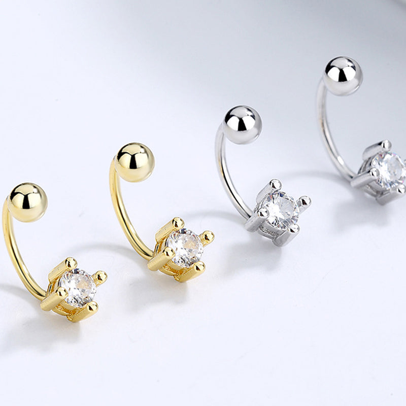 925 Sterling Silver Screw Back Stud Earrings