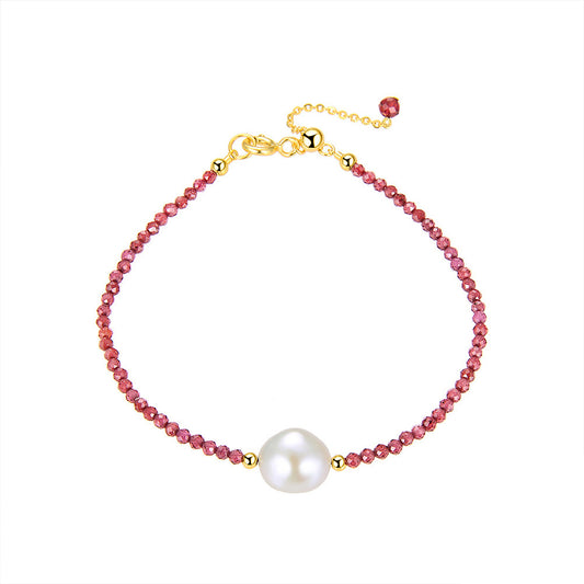 925 Sterling Silver Pearl Bracelet