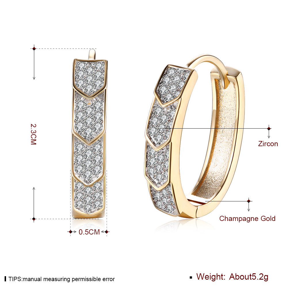 Brass With Plated Fashion Jewelry Earrings