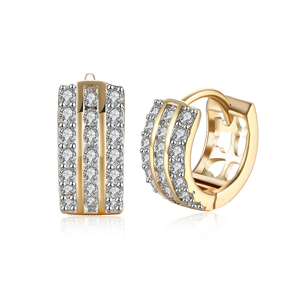 Brass With Plated Fashion Jewelry Earrings