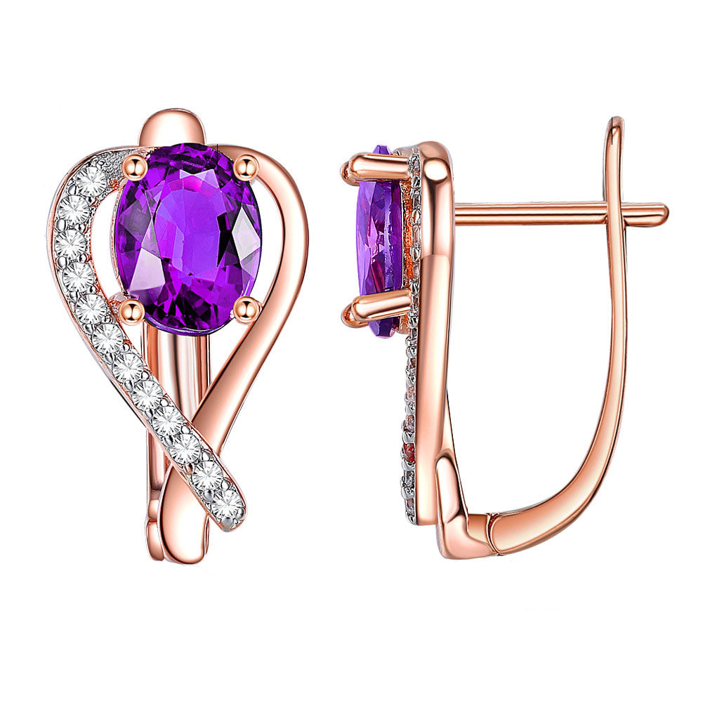 Brass With Plated Fashion Jewelry Earrings