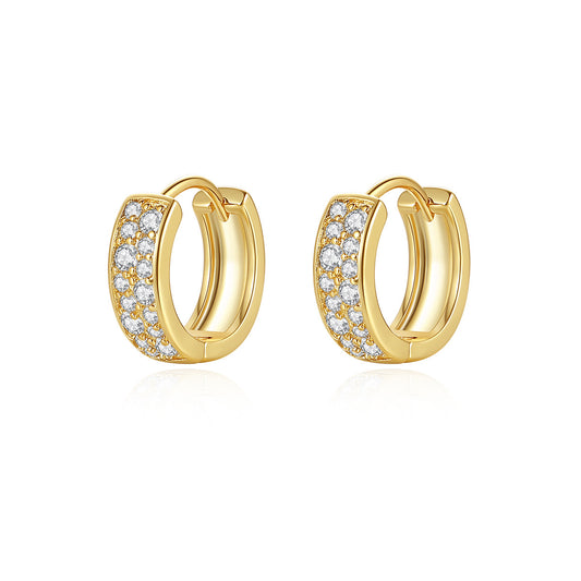 Copper With Gold Plated Fashion Jewelry Earrings