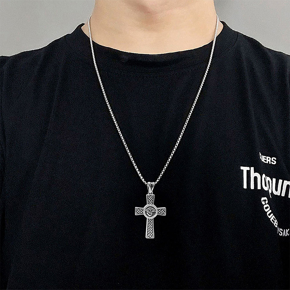 Cross Pendant Necklace, Men Women's Fashion Jewelry, Perfect for Parties & Gifts, Elegant Accessory for Everyday Wear