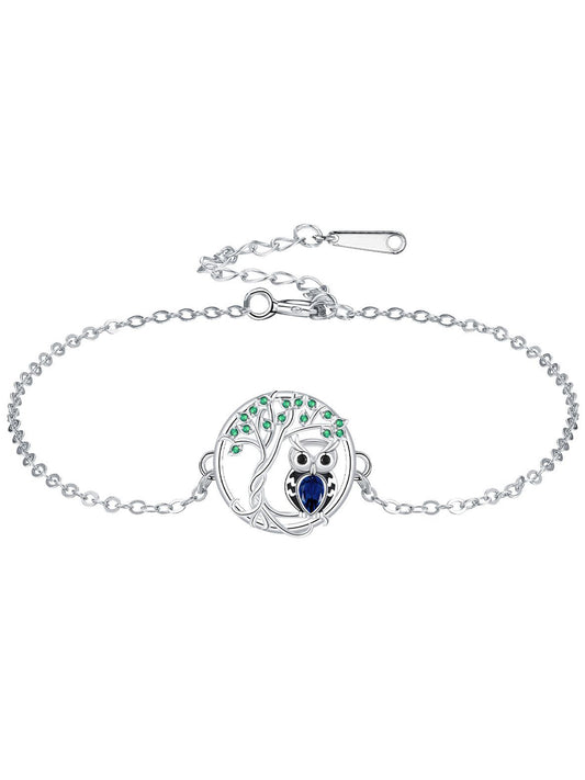 Owl Design Bracelet, Fashionable Jewelry for Women & Girls, Trendy All-match & Exquisite Jewelry for Birthday Gift