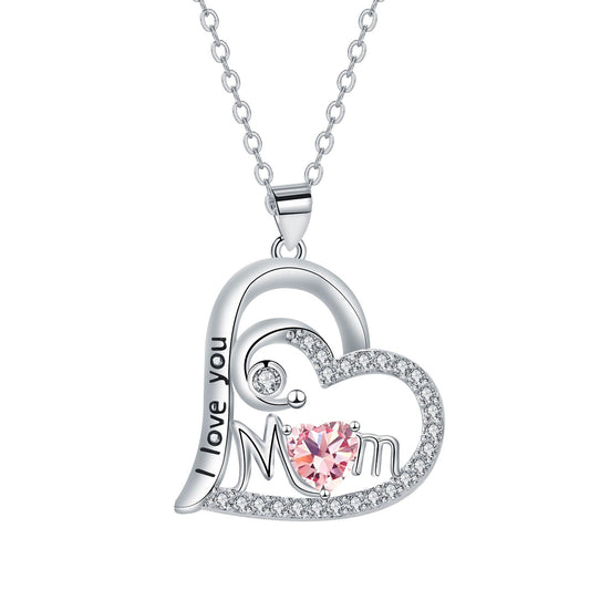 Copper With Silver Plated Heart Pendant Necklace