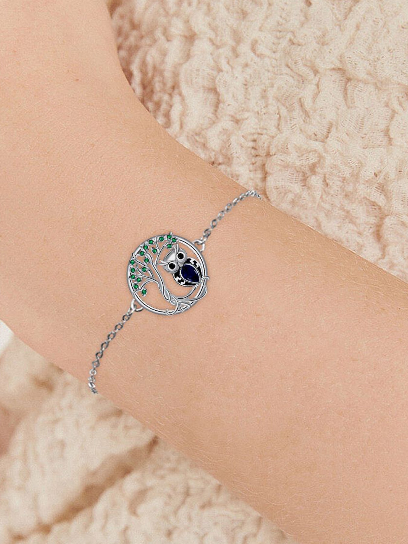 Owl Design Bracelet, Fashionable Jewelry for Women & Girls, Trendy All-match & Exquisite Jewelry for Birthday Gift