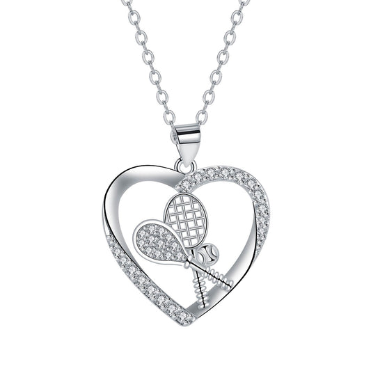 Copper With Silver Plated Heart Pendant Necklace