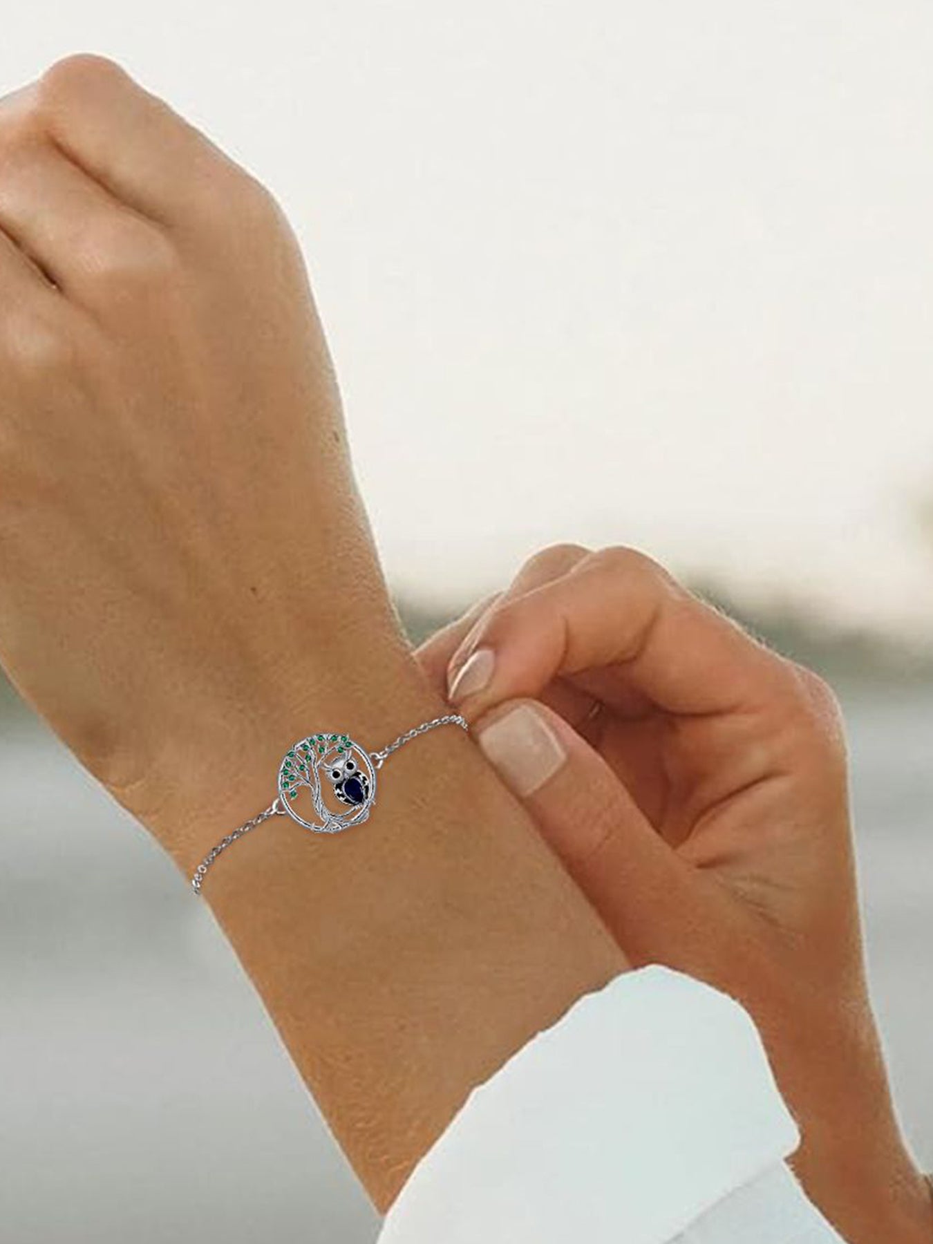 Owl Design Bracelet, Fashionable Jewelry for Women & Girls, Trendy All-match & Exquisite Jewelry for Birthday Gift