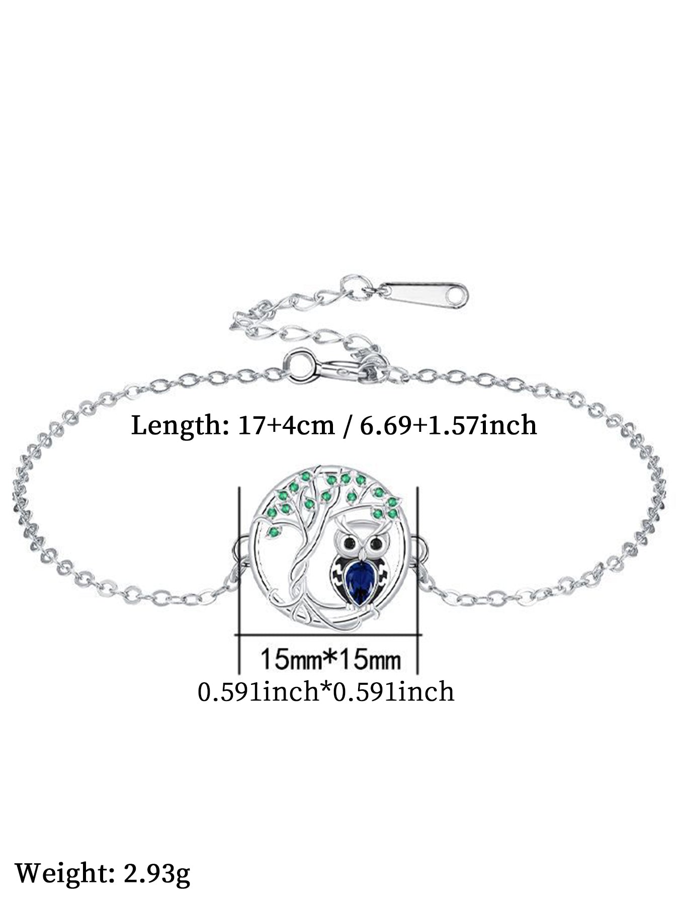 Owl Design Bracelet, Fashionable Jewelry for Women & Girls, Trendy All-match & Exquisite Jewelry for Birthday Gift