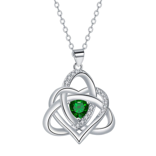 Copper With Silver Plated Knot Pendant Necklace