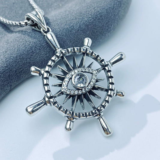 Devil's Eye Pendant Necklace, Men Women's Fashion Jewelry, Perfect for Parties & Gifts, Elegant Accessory for Everyday Wear